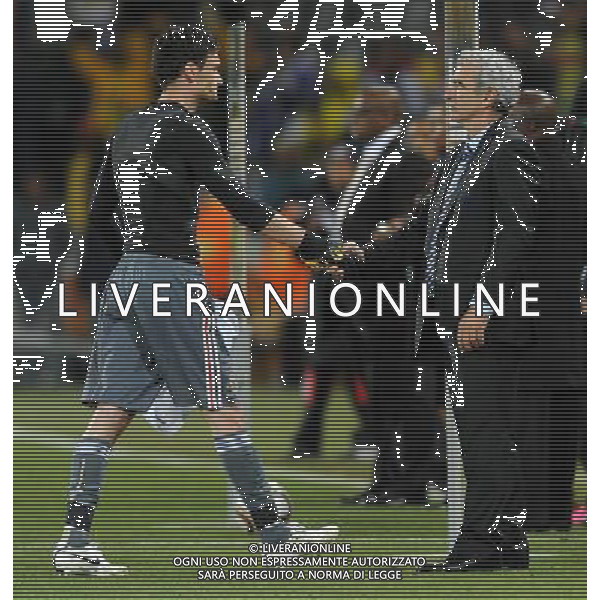 Fifa World Cup Sud Africa 2010 Match #34 Mangaung/Bloemfontein (Free State Stadium) - 22.06.2010 Francia-Sud Africa Nella Foto:domenech-lloris /Ph.Vitez-Ag. Aldo Liverani