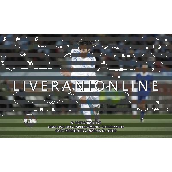 (100623) -- POLOKWANE, June 23, 2010 -- Greece\'s Georgios Samaras runs with the ball during the 2010 World Cup Group B soccer match against Argentina in Polokwane, South Africa, June 22, 2010. Wang Yuguo) ©Photoshot/Agenzia Aldo Liverani Sas - ITALY ONLY: ARGENTINA - GRECIA FIFA WORLD CUP CAMPIONATI MONDIALI SUD AFRICA 2010