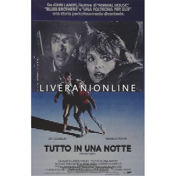 FILM TUTTO IN UNA NOTTE 1985 NELLA FOTO LOCANDINA AG ALDO LIVERANI