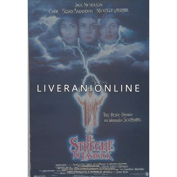FILM STREGHE DI EASTWICK 19877 NELLA FOTO LOCANDINA AG ALDO LIVERANI