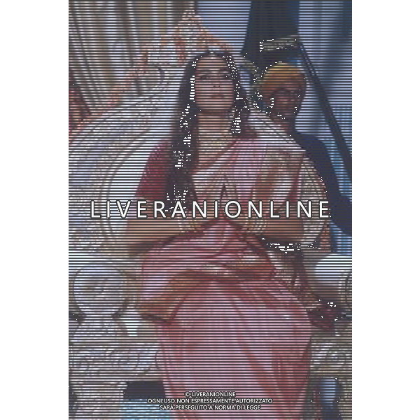 FILM\'IL RITORNO DI SANDOKAN\'1996 NELLA FOTO ROMINA POWER AG ALDO LIVERANI