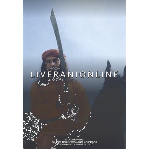 FILM\'IL RITORNO DI SANDOKAN\'1996 NELLA FOTO KABIR BEDY AG ALDO LIVERANI