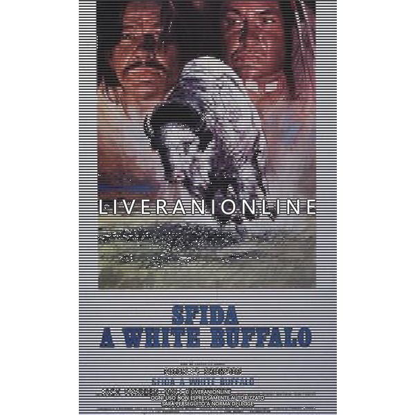 FILM\'SFIDA A WHITE BUFFALO\' 1977 NELLA FOTO LOCANDINA AG ALDO LIVERANI