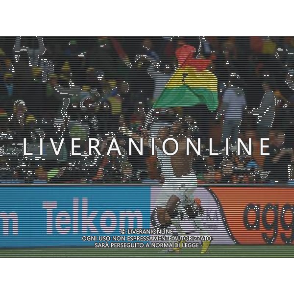 Fifa World Cup Sud Africa 2010 Match #39 Johannesburg (Soccer City Stadium) - 23.06.2010 Ghana-Germania Nella Foto:esultana finale ghana /Ph.Vitez-Ag. Aldo Liverani