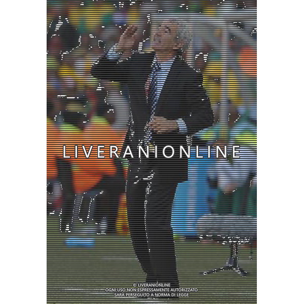 Fifa World Cup Sud Africa 2010 Match #34 Mangaung/Bloemfontein (Free State Stadium) - 22.06.2010 Francia-Sud Africa Nella Foto:Raymond Domenech /Ph.Vitez-Ag. Aldo Liverani