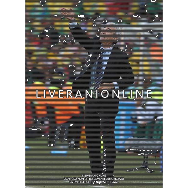 Fifa World Cup Sud Africa 2010 Match #34 Mangaung/Bloemfontein (Free State Stadium) - 22.06.2010 Francia-Sud Africa Nella Foto:Raymond Domenech /Ph.Vitez-Ag. Aldo Liverani