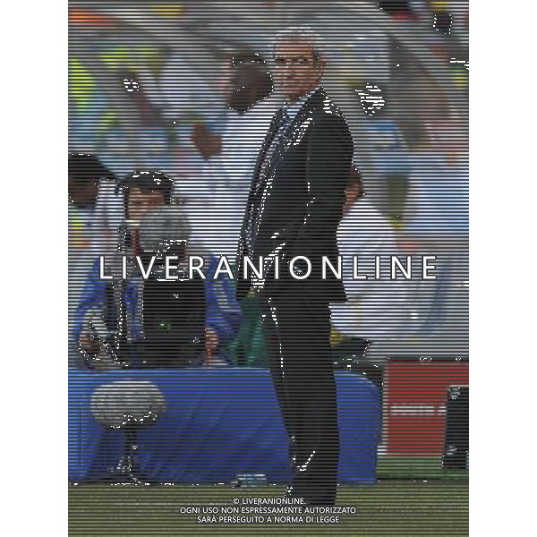 Fifa World Cup Sud Africa 2010 Match #34 Mangaung/Bloemfontein (Free State Stadium) - 22.06.2010 Francia-Sud Africa Nella Foto:Raymond Domenech /Ph.Vitez-Ag. Aldo Liverani