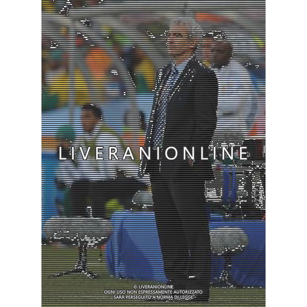 Fifa World Cup Sud Africa 2010 Match #34 Mangaung/Bloemfontein (Free State Stadium) - 22.06.2010 Francia-Sud Africa Nella Foto:Raymond Domenech /Ph.Vitez-Ag. Aldo Liverani