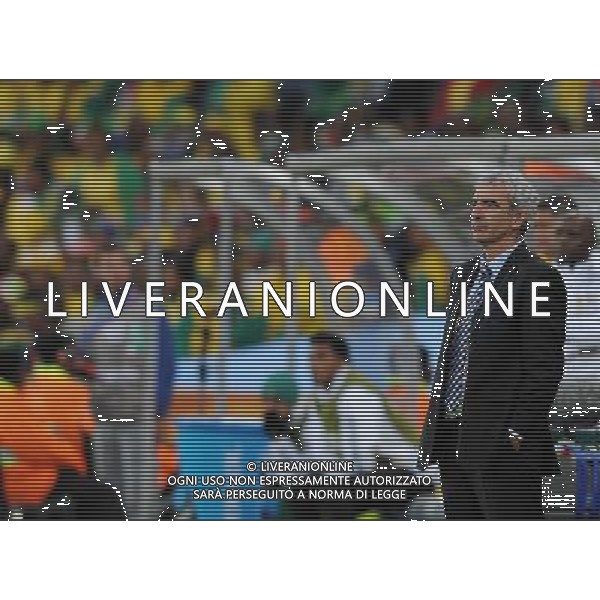 Fifa World Cup Sud Africa 2010 Match #34 Mangaung/Bloemfontein (Free State Stadium) - 22.06.2010 Francia-Sud Africa Nella Foto:Raymond Domenech /Ph.Vitez-Ag. Aldo Liverani