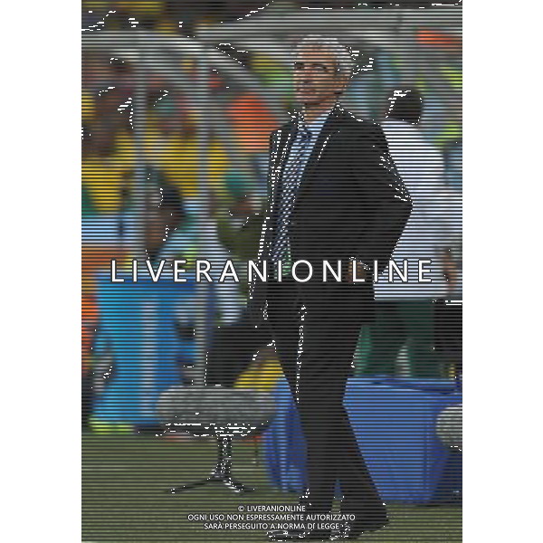 Fifa World Cup Sud Africa 2010 Match #34 Mangaung/Bloemfontein (Free State Stadium) - 22.06.2010 Francia-Sud Africa Nella Foto:Raymond Domenech /Ph.Vitez-Ag. Aldo Liverani