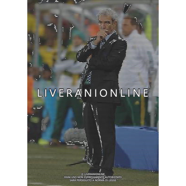 Fifa World Cup Sud Africa 2010 Match #34 Mangaung/Bloemfontein (Free State Stadium) - 22.06.2010 Francia-Sud Africa Nella Foto:Raymond Domenech /Ph.Vitez-Ag. Aldo Liverani