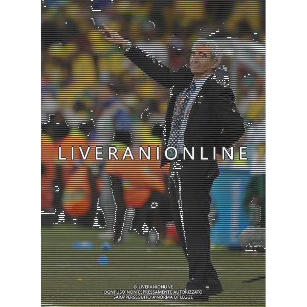 Fifa World Cup Sud Africa 2010 Match #34 Mangaung/Bloemfontein (Free State Stadium) - 22.06.2010 Francia-Sud Africa Nella Foto:Raymond Domenech /Ph.Vitez-Ag. Aldo Liverani