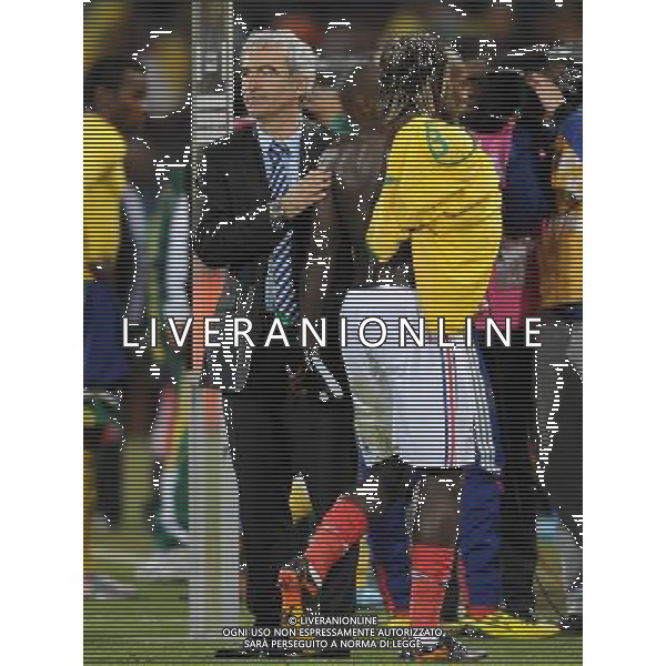 Fifa World Cup Sud Africa 2010 Match #34 Mangaung/Bloemfontein (Free State Stadium) - 22.06.2010 Francia-Sud Africa Nella Foto:Raymond Domenech /Ph.Vitez-Ag. Aldo Liverani