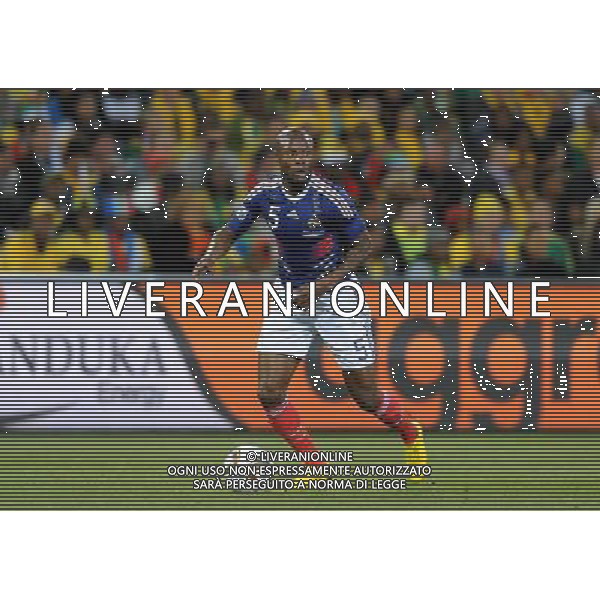 Fifa World Cup Sud Africa 2010 Match #34 Mangaung/Bloemfontein (Free State Stadium) - 22.06.2010 Francia-Sud Africa Nella Foto:William GALLAS /Ph.Vitez-Ag. Aldo Liverani