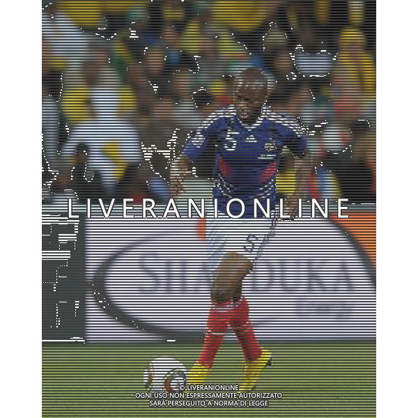 Fifa World Cup Sud Africa 2010 Match #34 Mangaung/Bloemfontein (Free State Stadium) - 22.06.2010 Francia-Sud Africa Nella Foto:William GALLAS /Ph.Vitez-Ag. Aldo Liverani