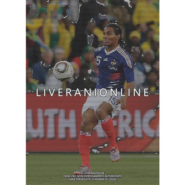 Fifa World Cup Sud Africa 2010 Match #34 Mangaung/Bloemfontein (Free State Stadium) - 22.06.2010 Francia-Sud Africa Nella Foto:Florent MALOUDA /Ph.Vitez-Ag. Aldo Liverani