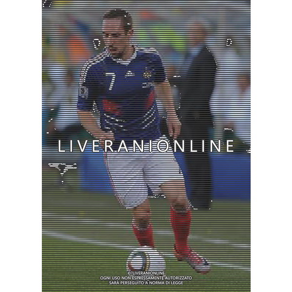 Fifa World Cup Sud Africa 2010 Match #34 Mangaung/Bloemfontein (Free State Stadium) - 22.06.2010 Francia-Sud Africa Nella Foto:Franck RIBERY /Ph.Vitez-Ag. Aldo Liverani