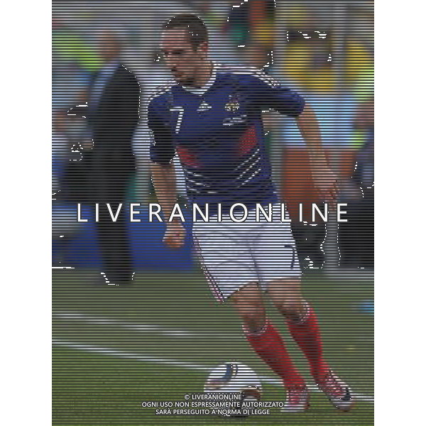 Fifa World Cup Sud Africa 2010 Match #34 Mangaung/Bloemfontein (Free State Stadium) - 22.06.2010 Francia-Sud Africa Nella Foto:Franck RIBERY /Ph.Vitez-Ag. Aldo Liverani