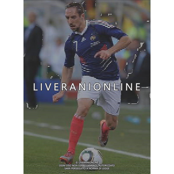 Fifa World Cup Sud Africa 2010 Match #34 Mangaung/Bloemfontein (Free State Stadium) - 22.06.2010 Francia-Sud Africa Nella Foto:Franck RIBERY /Ph.Vitez-Ag. Aldo Liverani