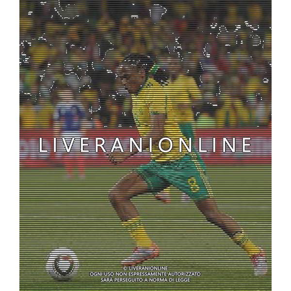 Fifa World Cup Sud Africa 2010 Match #34 Mangaung/Bloemfontein (Free State Stadium) - 22.06.2010 Francia-Sud Africa Nella Foto:Siphiwe TSHABALALA /Ph.Vitez-Ag. Aldo Liverani