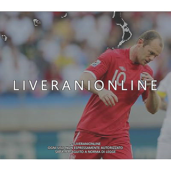 (100623) -- PORT ELIZABETH, June 23, 2010 -- Wayne Rooney of England reacts during the 2010 World Cup Group C soccer match against Slovenia at Nelson Mandela Bay stadium in Port Elizabeth, South Africa, June 23, 2010. Xing Guangli) (kh) ©Photoshot/Agenzia Aldo Liverani Sas - ITALY ONLY: INGHILTERRA - SLOVENIA FIFA WORLD CUP CAMPIONATI MONDIALI SUD AFRICA 2010