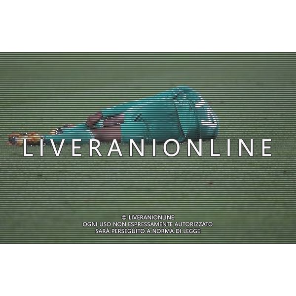 (100623) -- DURBAN, June 23, 2010 -- Nigeria\'s Chinedu Ogbuke Obasi lies on the ground during the 2010 World Cup Group B soccer match against South Korea at Moses Mabhida stadium in Durban, South Africa, on June 22, 2010. The match tied 2-2. Liao Yujie)(dl) ©Photoshot/Agenzia Aldo Liverani Sas - ITALY ONLY - NIGERIA - COREA DEL SUD FIFA WORLD CUP CAMPIONATI MONDIALI SUD AFRICA 2010