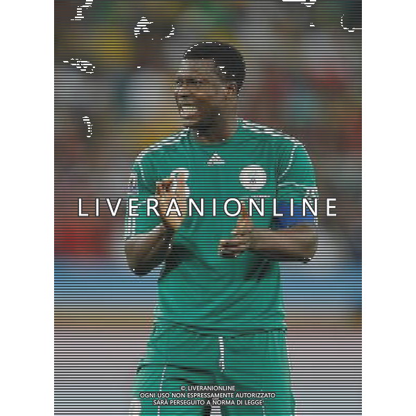 (100623) -- DURBAN, June 23, 2010 -- Nigeria\'s Yakubu Ayegbeni reacts during the 2010 World Cup Group B soccer match against South Korea at Moses Mabhida stadium in Durban, South Africa, on June 22, 2010. Liao Yujie)(dl) ©Photoshot/Agenzia Aldo Liverani Sas - ITALY ONLY - NIGERIA - COREA DEL SUD FIFA WORLD CUP CAMPIONATI MONDIALI SUD AFRICA 2010