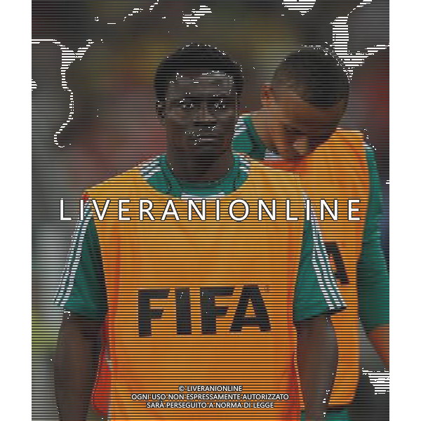 (100623) -- DURBAN, June 23, 2010 -- Nigeria\'s Obafemi Martins reacts during the 2010 World Cup Group B soccer match against South Korea at Moses Mabhida stadium in Durban, South Africa, on June 22, 2010. Liao Yujie)(dl) ©Photoshot/Agenzia Aldo Liverani Sas - ITALY ONLY - NIGERIA - COREA DEL SUD FIFA WORLD CUP CAMPIONATI MONDIALI SUD AFRICA 2010