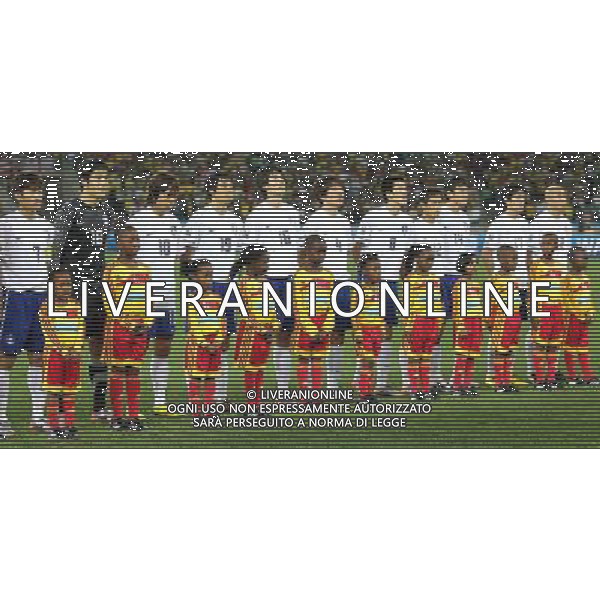 (100623) -- DURBAN, June 23, 2010 () -- Players of South Korea pose for a photo prior to the 2010 World Cup Group B soccer match against Nigeria at Moses Mabhida stadium in Durban, South Africa, on June 22, 2010. The match tied 2-2.(/Liao Yujie)(dl) ©Photoshot/Agenzia Aldo Liverani Sas - ITALY ONLY - NIGERIA - COREA DEL SUD FIFA WORLD CUP CAMPIONATI MONDIALI SUD AFRICA 2010