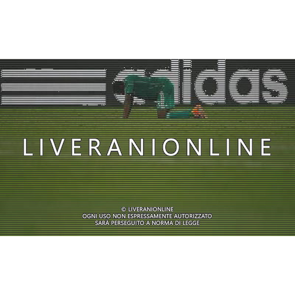 (100623) -- DURBAN, June 23, 2010 () -- Nigeria\'s Yussuf Ayila reacts after the 2010 World Cup Group B soccer match against South Korea at Moses Mabhida stadium in Durban, South Africa, on June 22, 2010. The match tied 2-2.(/Liao Yujie)(dl) ©Photoshot/Agenzia Aldo Liverani Sas - ITALY ONLY - NIGERIA - COREA DEL SUD FIFA WORLD CUP CAMPIONATI MONDIALI SUD AFRICA 2010