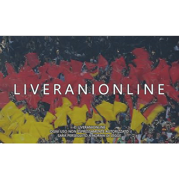 (100624) -- JOHANNESBURG, June 24, 2010 -- Germany\'s supporters wave flags during the 2010 World Cup Group D match between Germany and Ghana in Johannesburg, South Africa, June 23, 2010. Li Ga) ©Photoshot/Agenzia Aldo Liverani Sas - ITALY ONLY - GHANA - GERMANIA FIFA WORLD CUP CAMPIONATI MONDIALI SUD AFRICA 2010