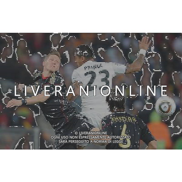 (100624) -- JOHANNESBURG, June 24, 2010 -- Germany\'s Bastian Schweinsteiger (L) vies with Ghana\'s Kevin Prince Boateng during the 2010 World Cup Group D match in Johannesburg, South Africa, June 23, 2010. Li Ga) ©Photoshot/Agenzia Aldo Liverani Sas - ITALY ONLY - GHANA - GERMANIA FIFA WORLD CUP CAMPIONATI MONDIALI SUD AFRICA 2010