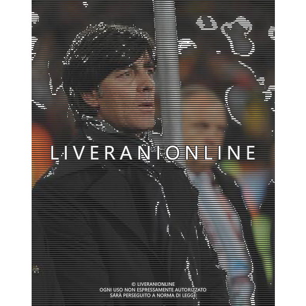 (100624) -- JOHANNESBURG, June 24, 2010 () -- Germany\'s coach Joachim Loew reacts during the 2010 World Cup Group D match against Ghana in Johannesburg, South Africa, June 23, 2010. Germany won the match 1-0. Both Germany and Ghana are qualified for the round of 16. (/Li Ga) ©Photoshot/Agenzia Aldo Liverani Sas - ITALY ONLY - GHANA - GERMANIA FIFA WORLD CUP CAMPIONATI MONDIALI SUD AFRICA 2010
