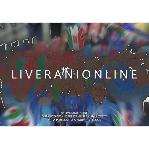 Fifa World Cup Sud Africa 2010 Match #41 Johannesburg (Ellis Park Stadium) - 24.06.2010 Slovacchia-Italia Nella Foto: TIFOSI /Ph.Vitez-Ag. Aldo Liverani