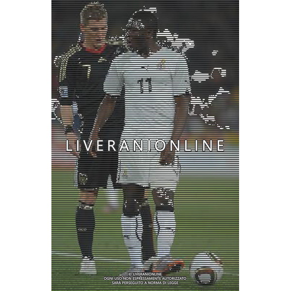 Fifa World Cup Sud Africa 2010 Match #39 Johannesburg (Soccer City Stadium) - 23.06.2010 Ghana-Germania Nella Foto:Sulley MUNTARI-Bastian SCHWEINSTEIGER /Ph.Vitez-Ag. Aldo Liverani