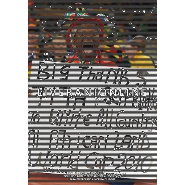 Fifa World Cup Sud Africa 2010 Match #39 Johannesburg (Soccer City Stadium) - 23.06.2010 Ghana-Germania Nella Foto:Tifosi /Ph.Vitez-Ag. Aldo Liverani