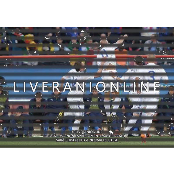 Fifa World Cup Sud Africa 2010 Match #41 Johannesburg (Ellis Park Stadium) - 24.06.2010 Slovacchia-Italia Nella Foto:esultanza vittek /Ph.Vitez-Ag. Aldo Liverani