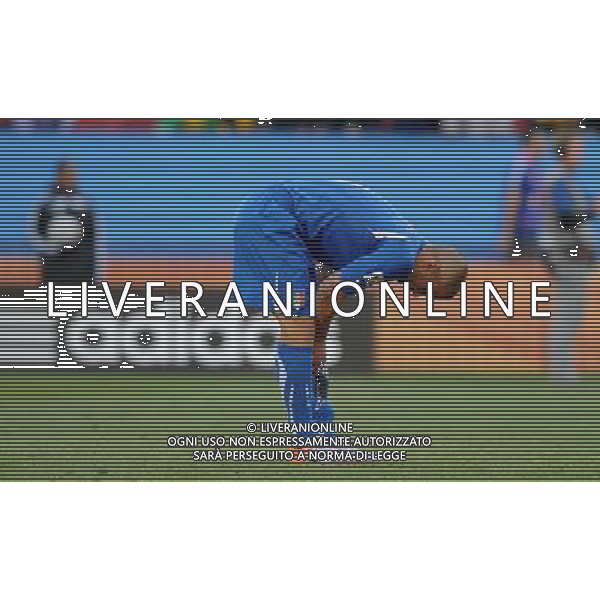 Fifa World Cup Sud Africa 2010 Match #41 Johannesburg (Ellis Park Stadium) - 24.06.2010 Slovacchia-Italia Nella Foto:delusione cannavaro /Ph.Vitez-Ag. Aldo Liverani