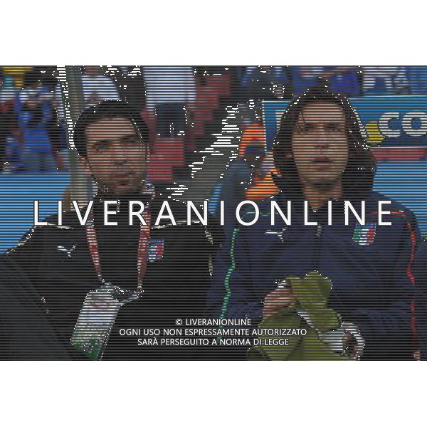 Fifa World Cup Sud Africa 2010 Match #41 Johannesburg (Ellis Park Stadium) - 24.06.2010 Slovacchia-Italia Nella Foto:pirlo buffon /Ph.Vitez-Ag. Aldo Liverani