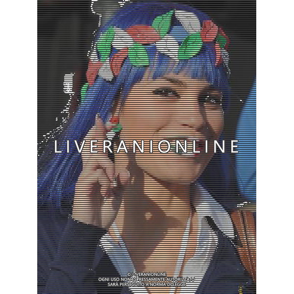 Fifa World Cup Sud Africa 2010 Match #41 Johannesburg (Ellis Park Stadium) - 24.06.2010 Slovacchia-Italia Nella Foto:tifosa /Ph.Vitez-Ag. Aldo Liverani