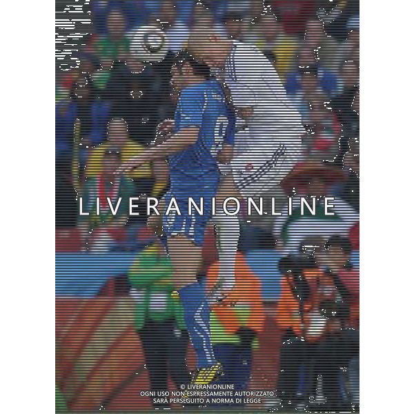 Fifa World Cup Sud Africa 2010 Match #41 Johannesburg (Ellis Park Stadium) - 24.06.2010 Slovacchia-Italia Nella Foto:iaquinta skrtel /Ph.Vitez-Ag. Aldo Liverani