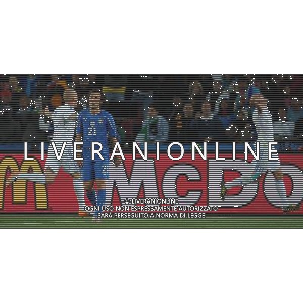 Fifa World Cup Sud Africa 2010 Match #41 Johannesburg (Ellis Park Stadium) - 24.06.2010 Slovacchia-Italia Nella Foto:delusione pirlo /Ph.Vitez-Ag. Aldo Liverani