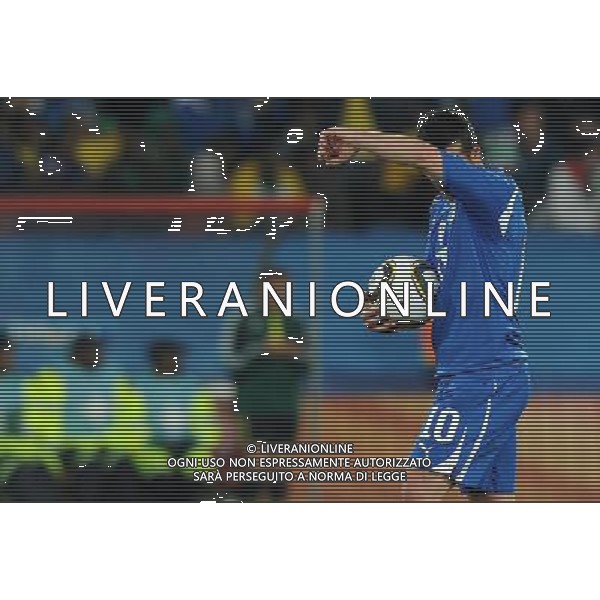 Fifa World Cup Sud Africa 2010 Match #41 Johannesburg (Ellis Park Stadium) - 24.06.2010 Slovacchia-Italia Nella Foto:delusione di natale /Ph.Vitez-Ag. Aldo Liverani