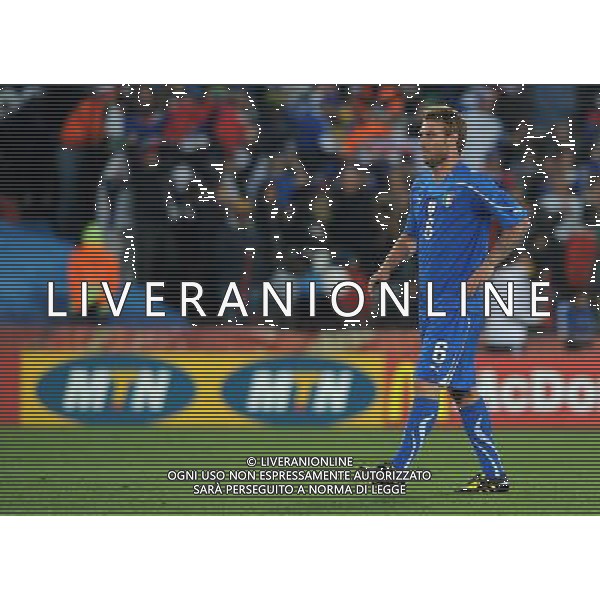 Fifa World Cup Sud Africa 2010 Match #41 Johannesburg (Ellis Park Stadium) - 24.06.2010 Slovacchia-Italia Nella Foto:delusione de rossi /Ph.Vitez-Ag. Aldo Liverani