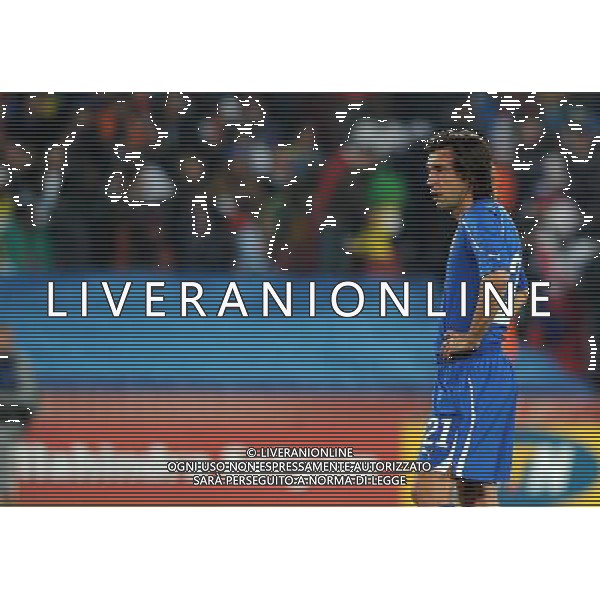 Fifa World Cup Sud Africa 2010 Match #41 Johannesburg (Ellis Park Stadium) - 24.06.2010 Slovacchia-Italia Nella Foto:delusione pirlo /Ph.Vitez-Ag. Aldo Liverani