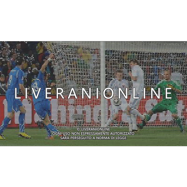 Fifa World Cup Sud Africa 2010 Match #41 Johannesburg (Ellis Park Stadium) - 24.06.2010 Slovacchia-Italia Nella Foto:occasione quagliarella /Ph.Vitez-Ag. Aldo Liverani