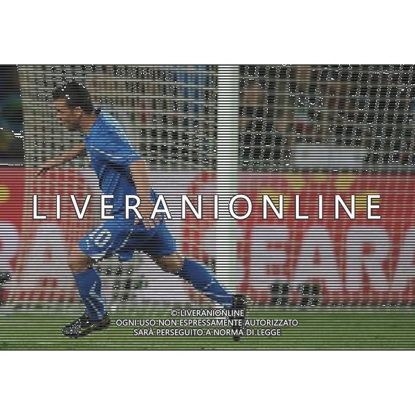 Fifa World Cup Sud Africa 2010 Match #41 Johannesburg (Ellis Park Stadium) - 24.06.2010 Slovacchia-Italia Nella Foto:di natale esulta /Ph.Vitez-Ag. Aldo Liverani