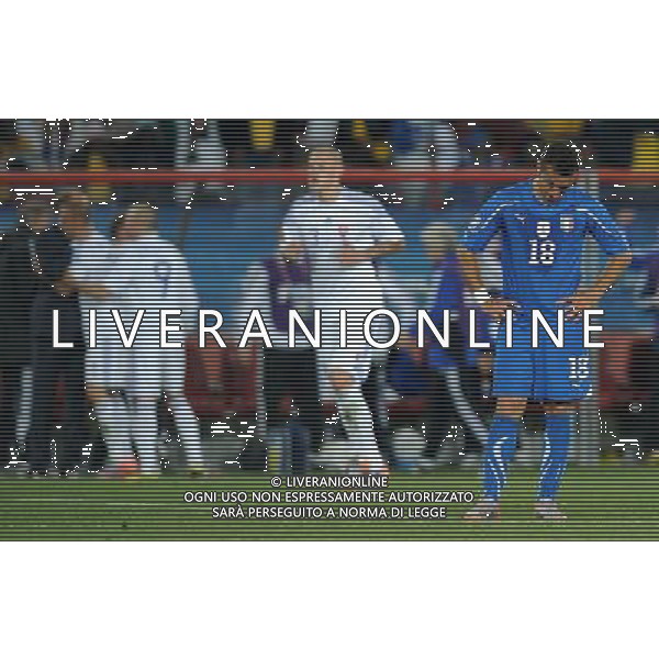 Fifa World Cup Sud Africa 2010 Match #41 Johannesburg (Ellis Park Stadium) - 24.06.2010 Slovacchia-Italia Nella Foto:delusione quagliarella /Ph.Vitez-Ag. Aldo Liverani