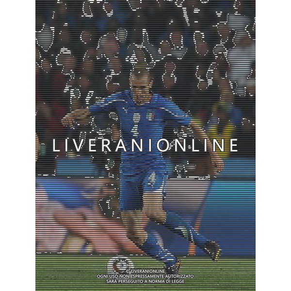 Fifa World Cup Sud Africa 2010 Match #41 Johannesburg (Ellis Park Stadium) - 24.06.2010 Slovacchia-Italia Nella Foto:Giorgio CHIELLINI /Ph.Vitez-Ag. Aldo Liverani