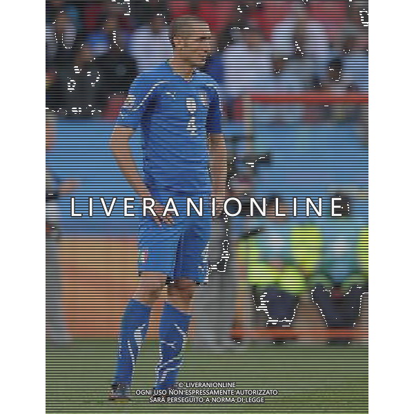 Fifa World Cup Sud Africa 2010 Match #41 Johannesburg (Ellis Park Stadium) - 24.06.2010 Slovacchia-Italia Nella Foto:Giorgio CHIELLINI /Ph.Vitez-Ag. Aldo Liverani